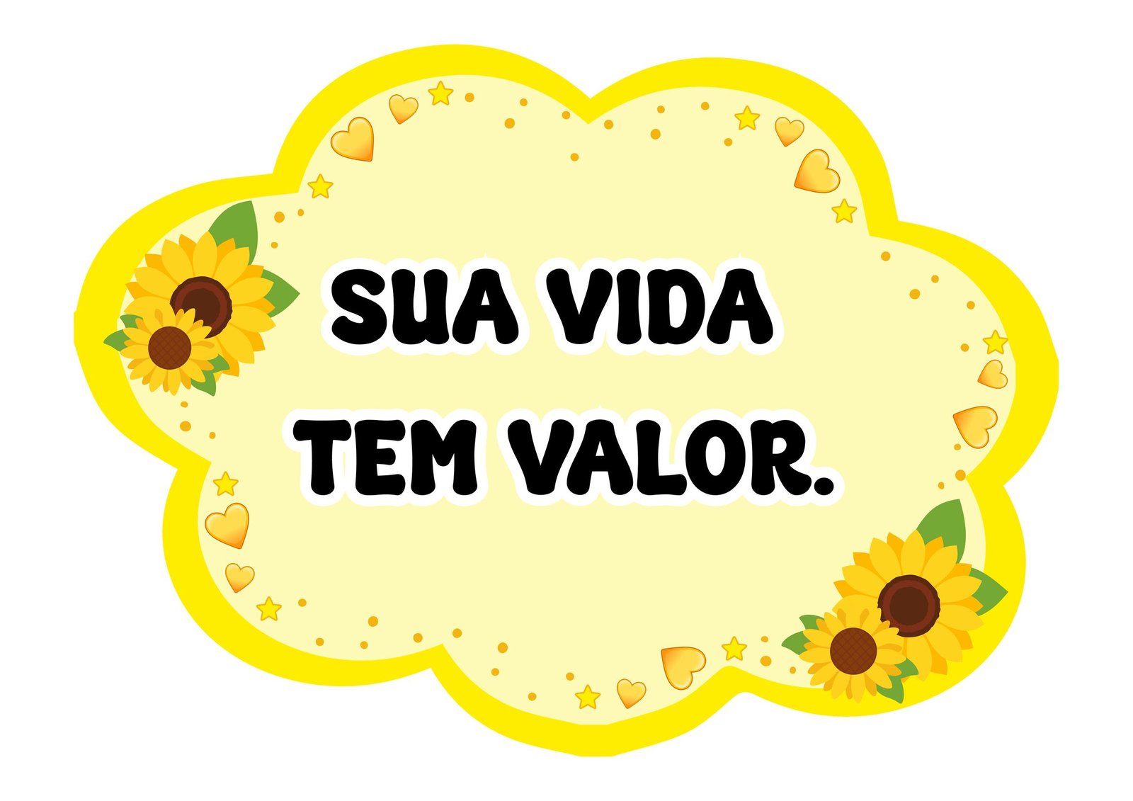 Plaquinhas Setembro Amarelo para Imprimir pdf página 3